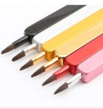 Retractable Square Lip Brush Synthetic Fiber Bristles Lipstick Gloss Makeup Brush Portable Cosmetic Tool - Image 3